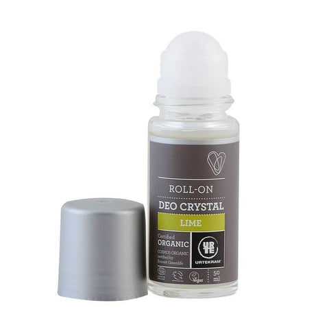 Deodorant roll-on cu lamaie verde Urtekram Lime, bio, 50 ml