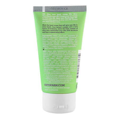 Crema de maini regeneranta cu aloe vera Urtekram Aloe Vera, bio, 75 ml - Republica BIO