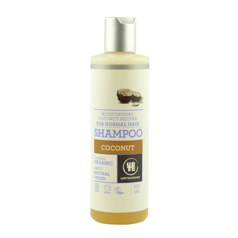 Sampon cu nectar de cocos pentru toate tipurile de par, Urtekram Coconut bio, 250 ml