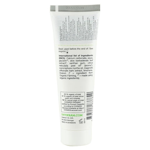 Pasta de dinti fara fluor cu aloe vera Urtekram Aloe Vera, bio, 75 ml