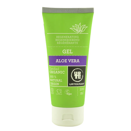 Gel regenerant cu aloe vera, pentru fata si corp Urtekram Aloe Vera, dupa soare, bio, 100 ml
