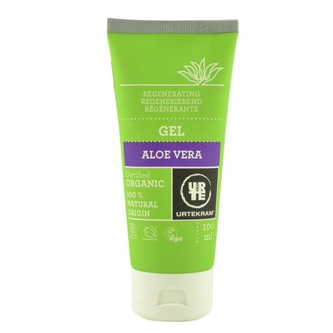 Gel regenerant cu aloe vera, pentru fata si corp Urtekram Aloe Vera, dupa soare, bio, 100 ml