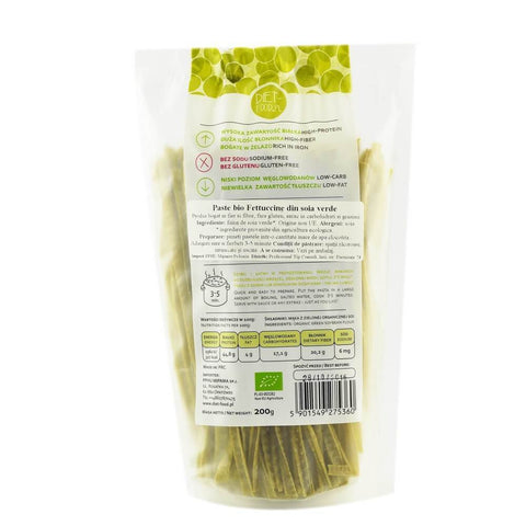 Paste Fettuccine din soia verde, bio, 200g