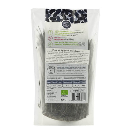 Paste Spaghetti din soia neagra, bio, 200g