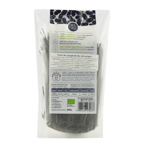 Paste Spaghetti din soia neagra, bio, 200g
