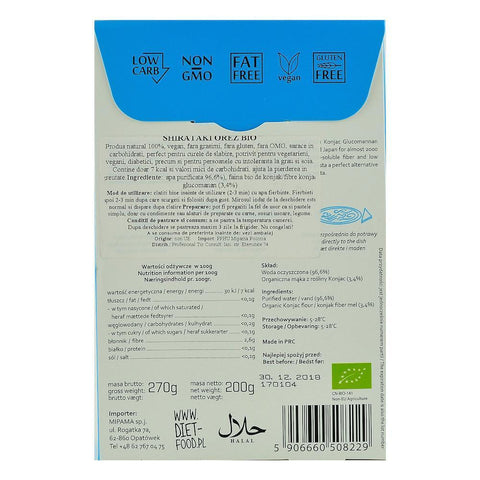 Shirataki Orez fara gluten Diet Food, bio, 300 g