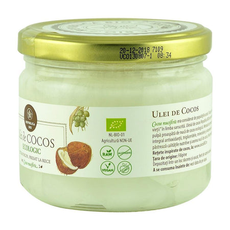 Ulei de cocos Republica BIO 280 ml, extravirgin, presat la rece, bio