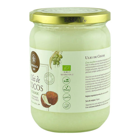 Ulei de cocos Republica BIO 500 ml, extravirgin, presat la rece, bio