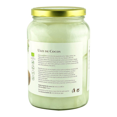 Ulei de cocos Republica BIO 1550 ml, extravirgin, presat la rece, bio