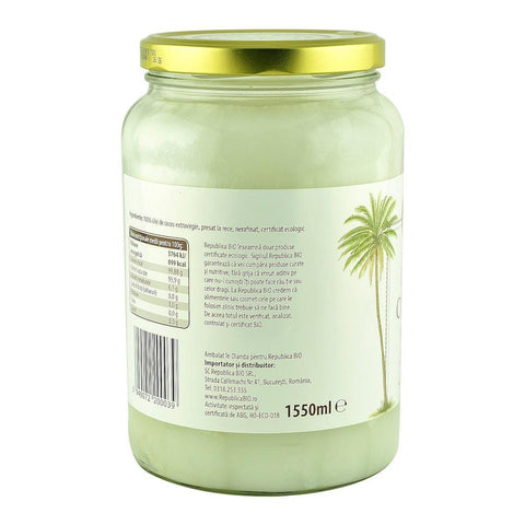 Ulei de cocos Republica BIO 1550 ml, extravirgin, presat la rece, bio