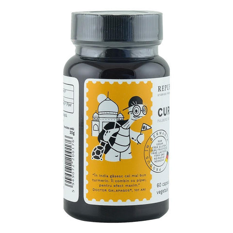 Curcuma Ecologica (Turmeric) din India (405 mg) Republica BIO, 60 capsule (30 g)