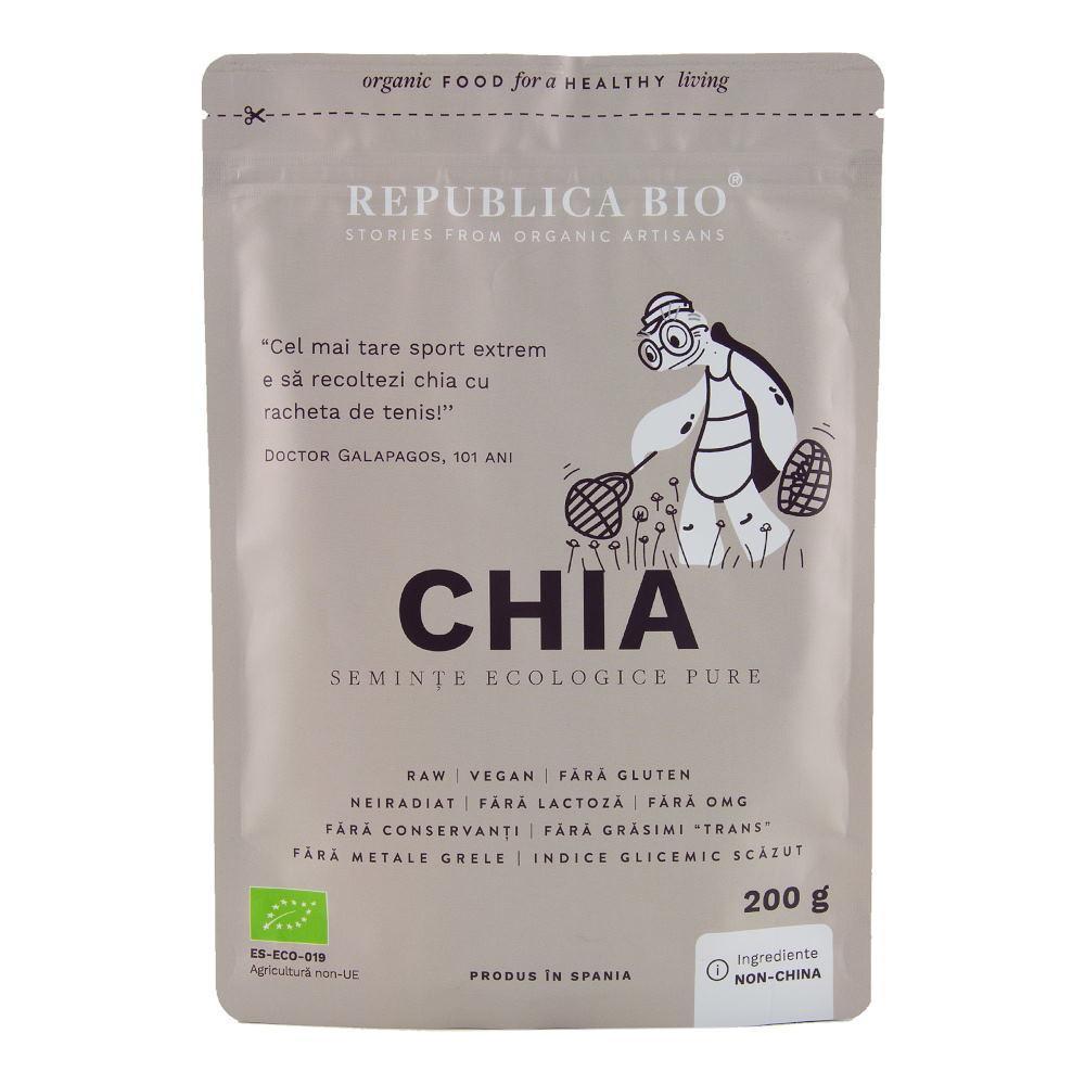 Chia, seminte ecologice pure Republica BIO, 200 g