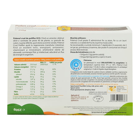 Polen Crud Apiland Poliflor, bio, 250 g