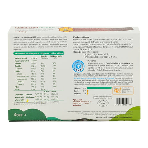 Polen Crud Apiland de Paducel, bio, 250 g