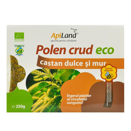 Polen Crud Apiland de Castan Dulce si Mur, bio, 250 g