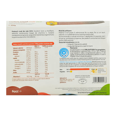 Polen Crud Apiland de Mar, bio, 250 g
