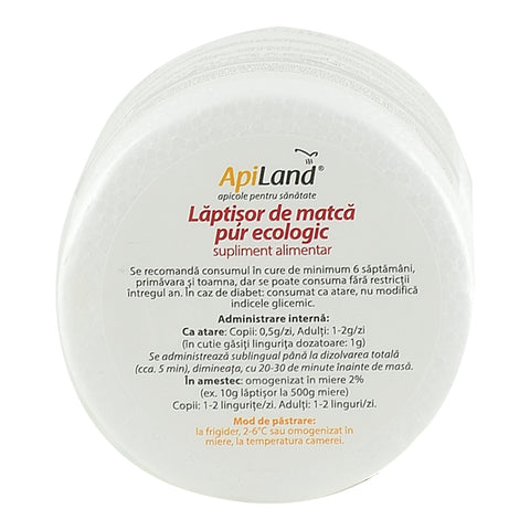 Laptisor de Matca Apiland (in cutie izoterma), bio, 25 g