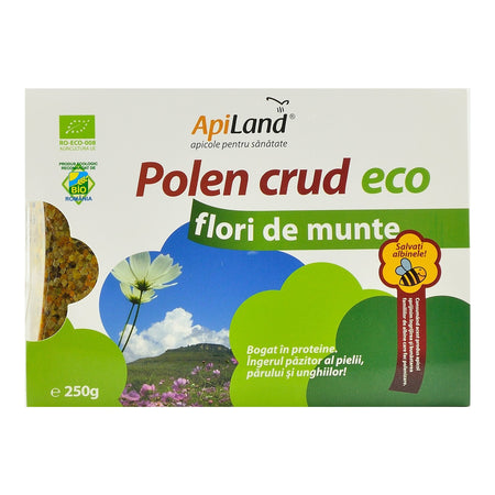 Polen Crud Apiland de Flori de Munte, bio, 250 g