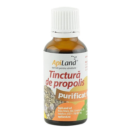 Tinctura de Propolis purificat 95% Apiland, 30 ml, naturala