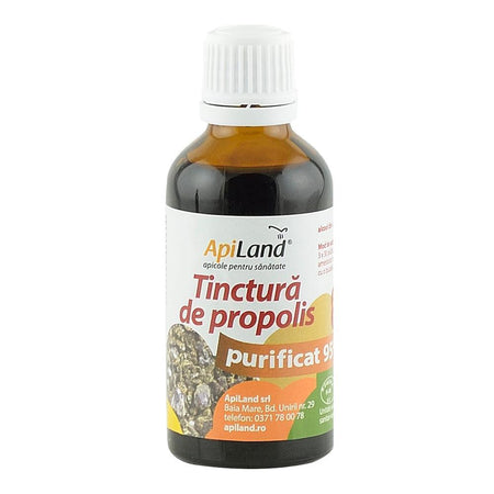 Tinctura de Propolis purificat 95% Apiland, 50 ml, naturala