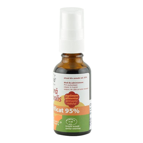 Tinctura de Propolis purificat 95% Spray Apiland, 30 ml, naturala