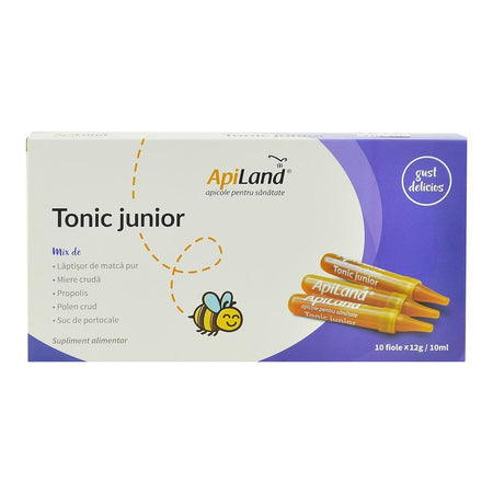 Tonic Junior Apiland, 10 fiole x 10 ml, natural