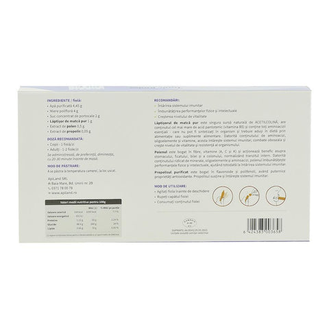 Tonic Junior Apiland, 20 fiole x 10 ml, natural