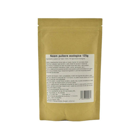 Neem Pulbere Raw Bio 125g
