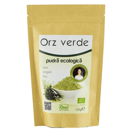 Pulbere de Orz Verde, raw, origine europeana, bio, 125 g