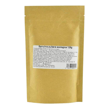 Spirulina Pulbere Raw Bio 125g