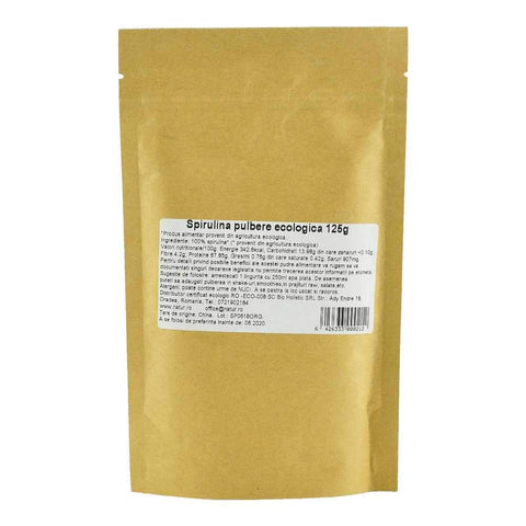 Spirulina Pulbere Raw Bio 125g