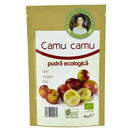 Pulbere raw de Camu Camu, Obio, bio, 60 g