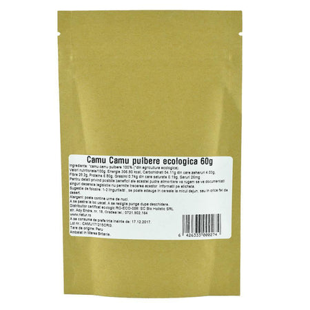 Pulbere raw de Camu Camu, Obio, bio, 60 g