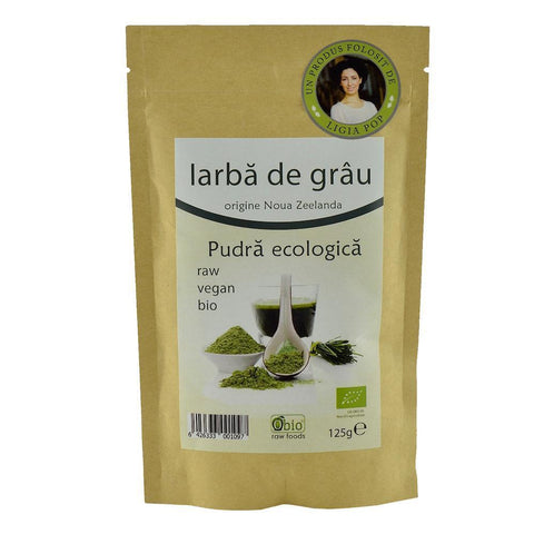 Iarba de Grau Pulbere Noua Zeelanda Raw Bio 125g