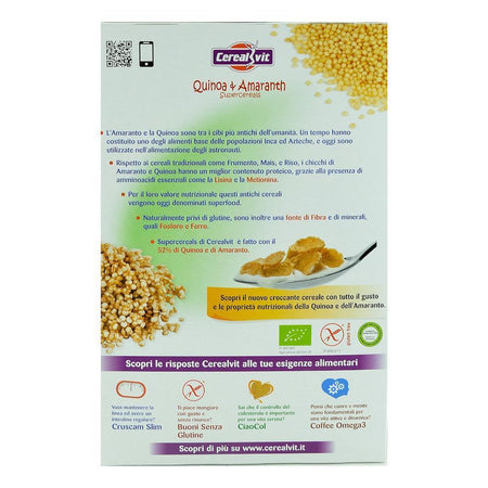 Cereale fara gluten cu quinoa si amarant, Cerealvit, bio, 375 g