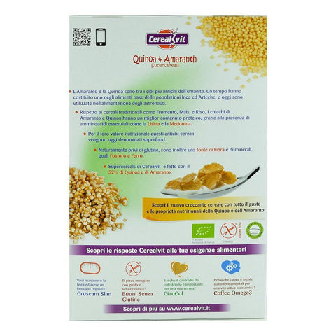 Cereale fara gluten cu quinoa si amarant, Cerealvit, bio, 375 g