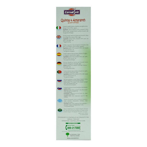 Cereale fara gluten cu quinoa si amarant, Cerealvit, bio, 375 g