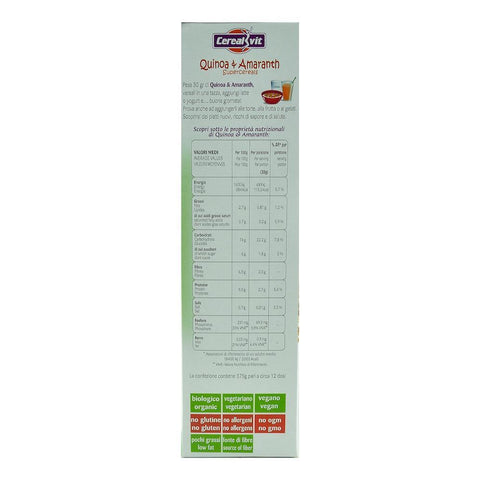 Cereale fara gluten cu quinoa si amarant, Cerealvit, bio, 375 g
