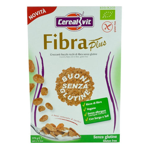 Cereale fara gluten Fibra Plus (sorg, porumb, teff), Cerealvit, bio, 375 g