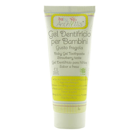 Gel de dinti pentru copii de la 0+ ani cu capsune, Eco Bio baby Anthyllisi, bio, 75 ml