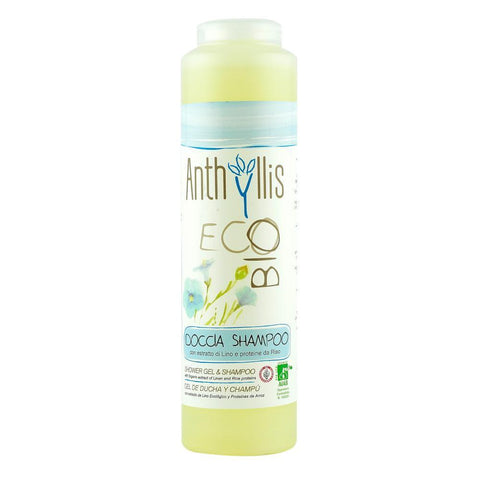 Sampon si gel de dus cu extract de in, Eco Bio Anthyllis, bio, 250 ml