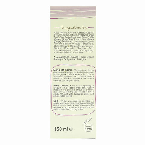 Lapte demachiant cu extract de struguri rosii Eco Bio Anthyllis, bio, 150 ml