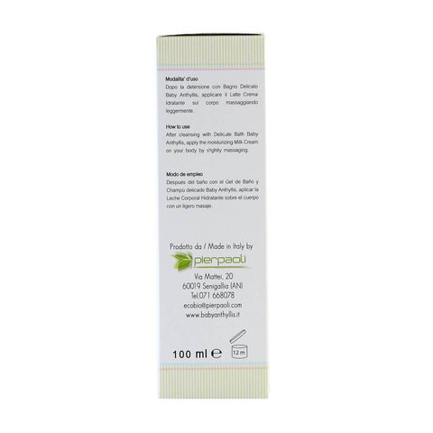 Lapte de corp hidratant pentru bebelusi Eco Bio baby Anthyllis, bio, 100 ml