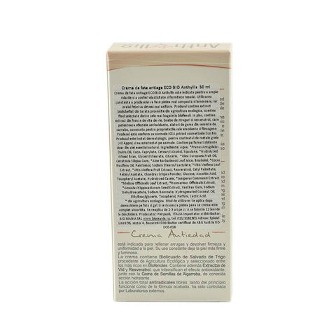 Crema de fata antiage Eco Bio Anthyllis, bio, 50 ml - Republica BIO