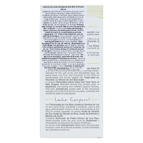 Lotiune de corp hidratanta Eco Bio Anthyllis, bio, 150 ml