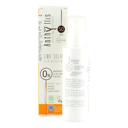 Crema protectie solara SPF 50 pentru bebelusi si copii Anthyllis, bio, 100 ml