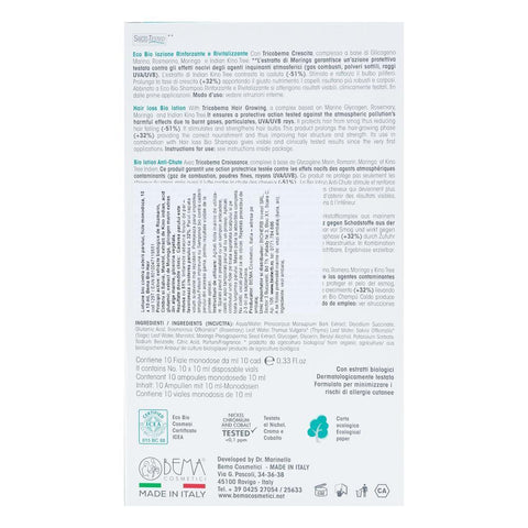 Lotiune contra caderii parului, fiole monodoza, Bema, bio, 10 x 10 ml