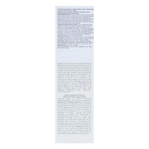 Lapte demachiant cu efect de albire, Bema, bio, 200 ml