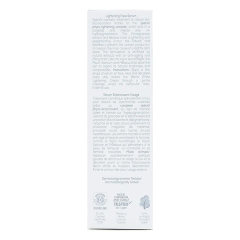 Ser pentru fata cu efect de albire, Bema, bio, 30 ml