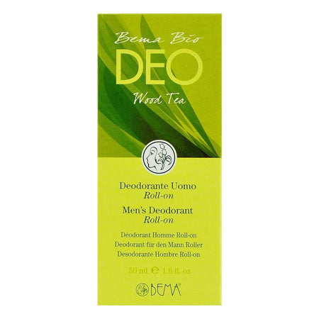 Deodorant Wood fara aluminiu pentru barbati, cu roll-on, Bema, bio, 50 ml